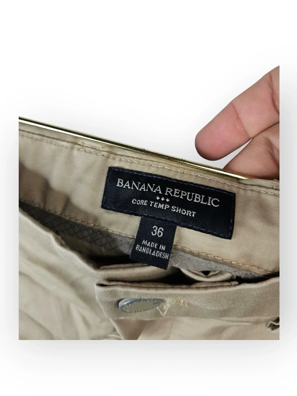 Banana Republic Men’s Tan Core Temp Chino Shorts Size 36